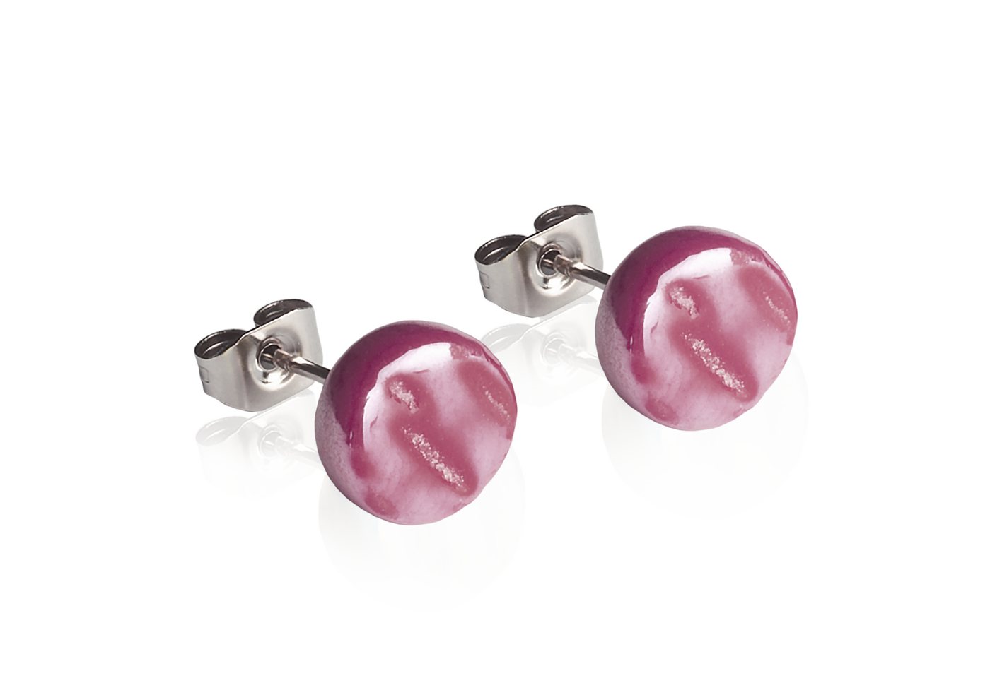 ALEXASCHA Paar Ohrstecker Glasohrstecker in Perlmuttoptik • 8mm ALEXASCHA Paar Ohrstecker Glasohrstecker in Perlmuttoptik • 8mm von ALEXASCHA