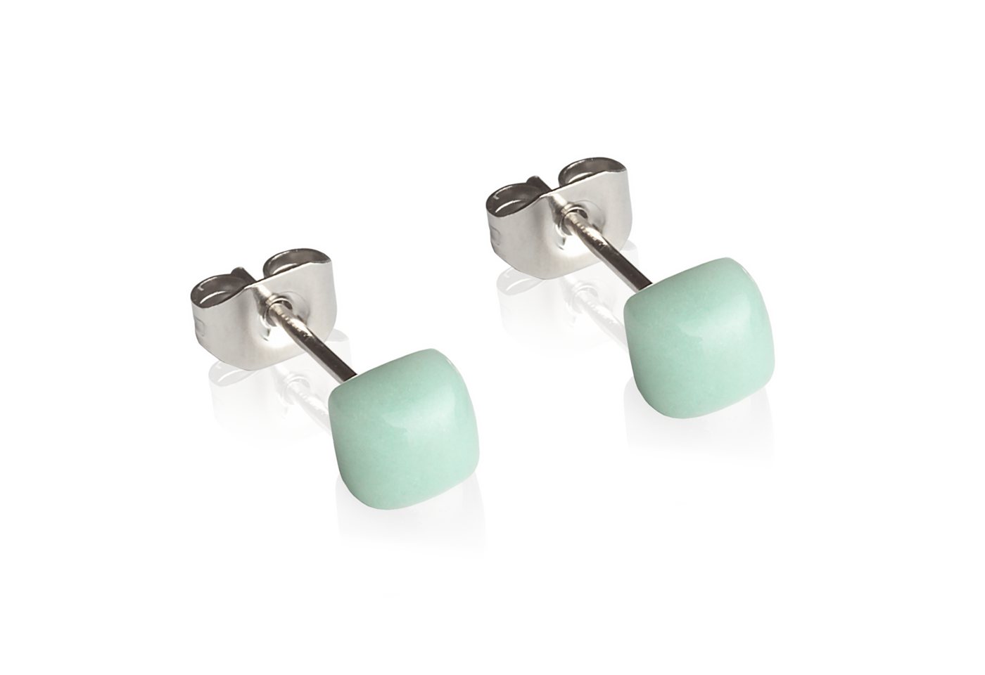 ALEXASCHA Paar Ohrstecker Minimalistische Stecker für jeden Tag • hypoallergener Glasschmuck von ALEXASCHA