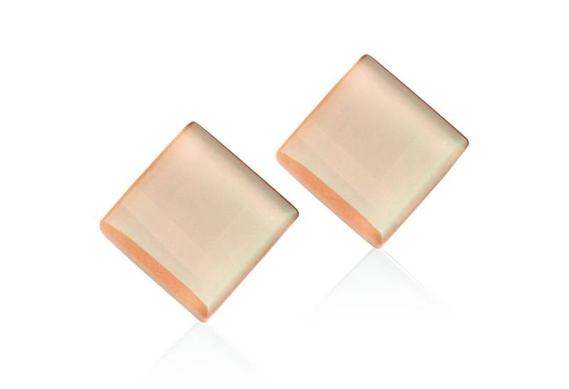 ALEXASCHA Paar Ohrstecker Quadratische Statement Ohrringe aus Glas • handgemacht von ALEXASCHA