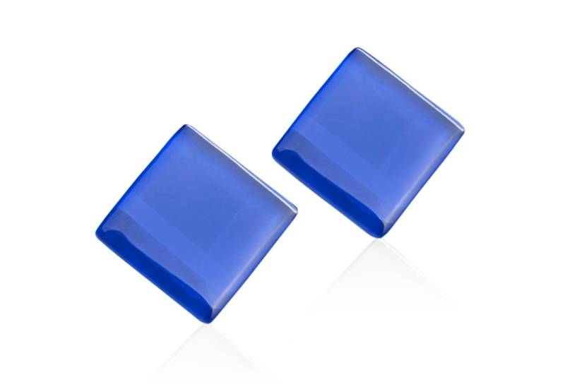 ALEXASCHA Paar Ohrstecker Quadratische Statement Ohrringe aus Glas • handgemacht von ALEXASCHA