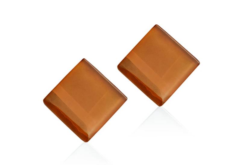 ALEXASCHA Paar Ohrstecker Quadratische Statement Ohrringe aus Glas • handgemacht von ALEXASCHA