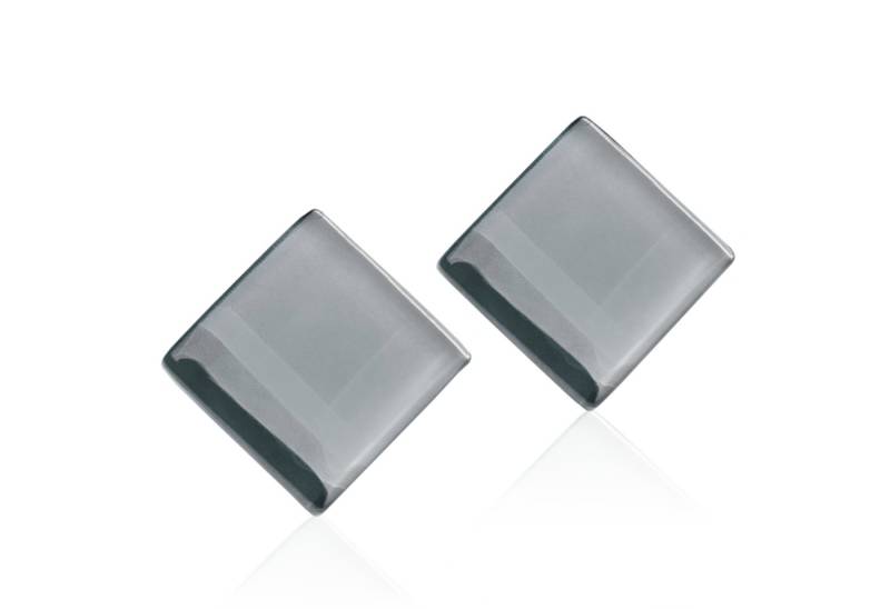 ALEXASCHA Paar Ohrstecker Quadratische Statement Ohrringe aus Glas • handgemacht von ALEXASCHA