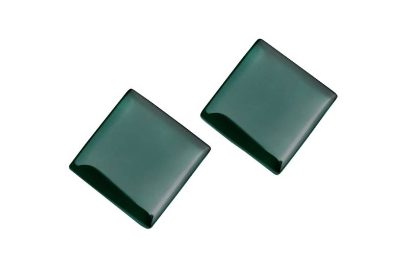 ALEXASCHA Paar Ohrstecker Quadratische Statement Ohrringe aus Glas • handgemacht von ALEXASCHA