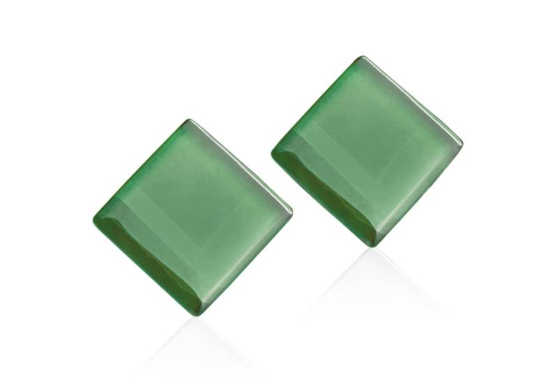 ALEXASCHA Paar Ohrstecker Quadratische Statement Ohrringe aus Glas • handgemacht von ALEXASCHA