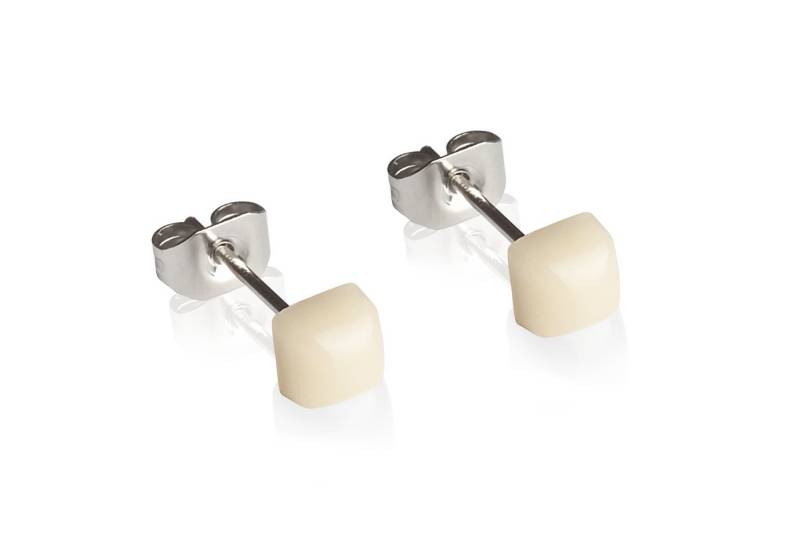 ALEXASCHA Paar Ohrstecker Minimalistische Stecker für jeden Tag • hypoallergener Glasschmuck von ALEXASCHA