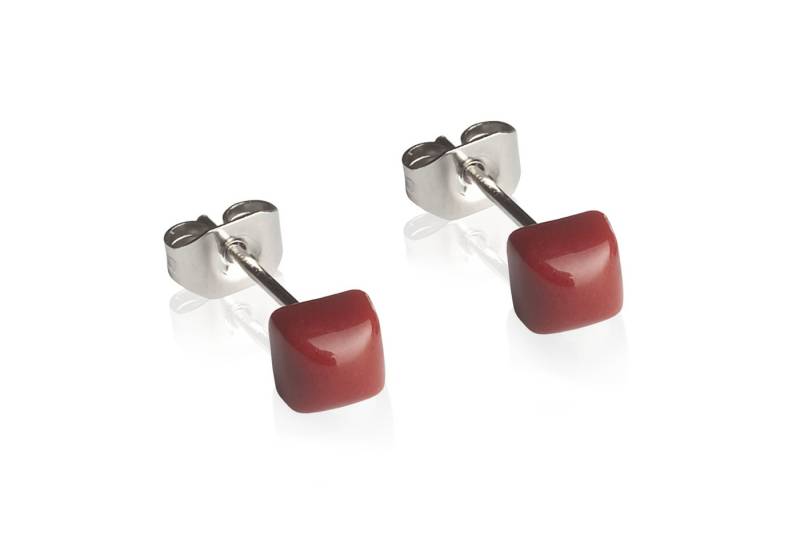 ALEXASCHA Paar Ohrstecker Minimalistische Stecker für jeden Tag • hypoallergener Glasschmuck von ALEXASCHA