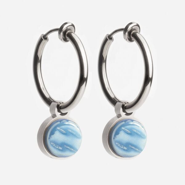 ALEXASCHA Silber Clip Creolen mit Anhänger | Mix & Match von ALEXASCHA