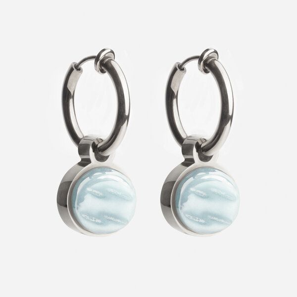 ALEXASCHA Silber Clip Creolen mit Anhänger | Mix & Match von ALEXASCHA