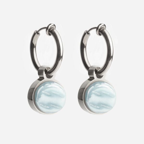ALEXASCHA Silber Clip Creolen mit Anhänger | Mix & Match von ALEXASCHA
