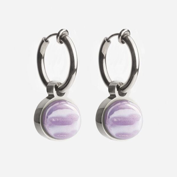 ALEXASCHA Silber Clip Creolen mit Anhänger | Mix & Match von ALEXASCHA