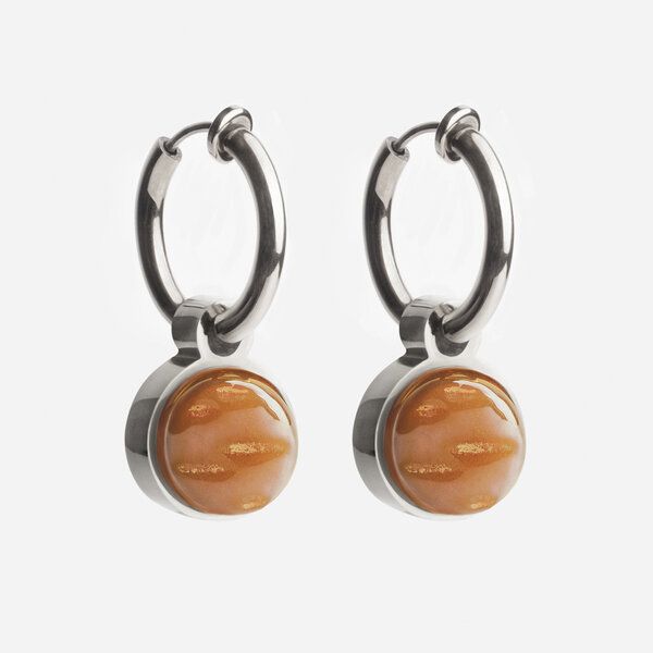 ALEXASCHA Silber Clip Creolen mit Anhänger | Mix & Match von ALEXASCHA