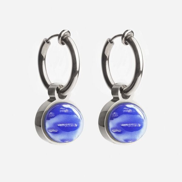 ALEXASCHA Silber Clip Creolen mit Anhänger | Mix & Match von ALEXASCHA