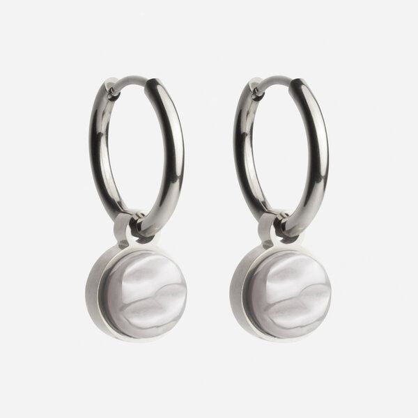 ALEXASCHA Silber Creolen mit Anhänger | Mix & Match von ALEXASCHA