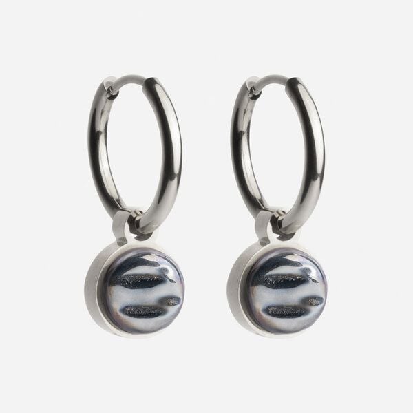 ALEXASCHA Silber Creolen mit Anhänger | Mix & Match von ALEXASCHA