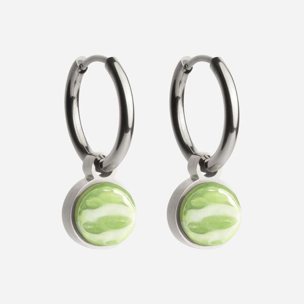 ALEXASCHA Silber Creolen mit Anhänger | Mix & Match von ALEXASCHA