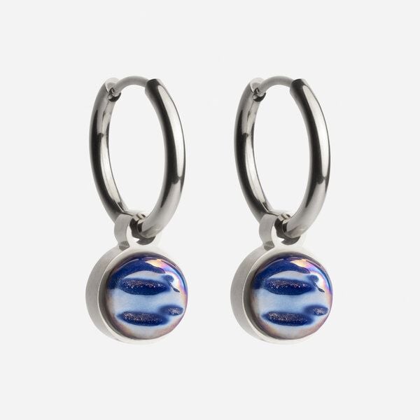 ALEXASCHA Silber Creolen mit Anhänger | Mix & Match von ALEXASCHA