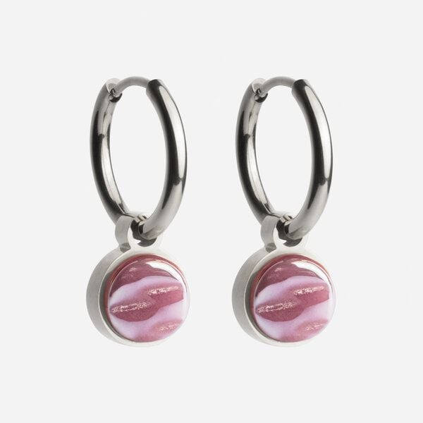 ALEXASCHA Silber Creolen mit Anhänger | Mix & Match von ALEXASCHA