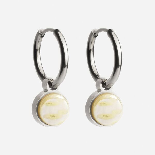 ALEXASCHA Silber Creolen mit Anhänger | Mix & Match von ALEXASCHA