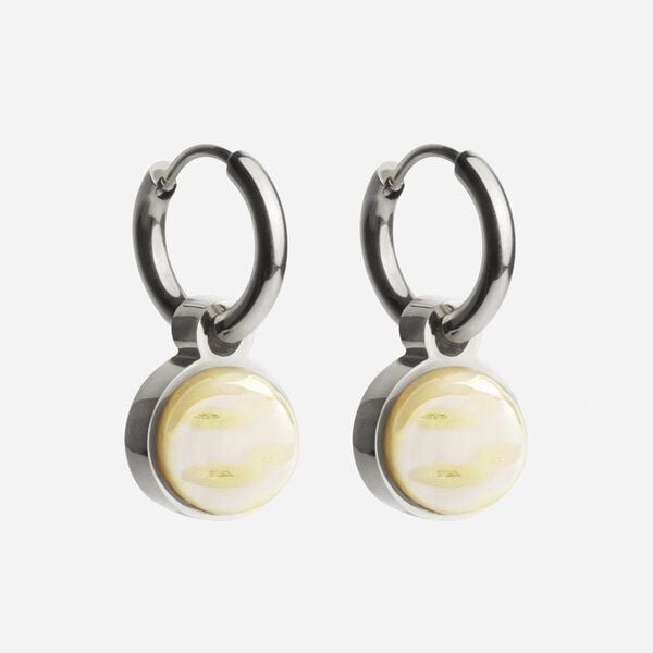 ALEXASCHA Silber Creolen mit Anhänger | Mix & Match von ALEXASCHA