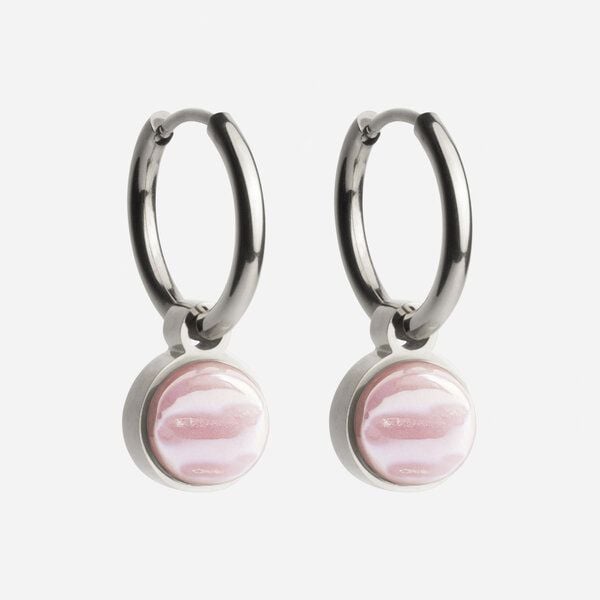 ALEXASCHA Silber Creolen mit Anhänger | Mix & Match von ALEXASCHA