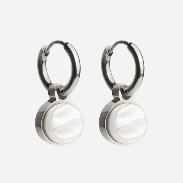 ALEXASCHA Silber Creolen mit Anhänger | Mix & Match von ALEXASCHA