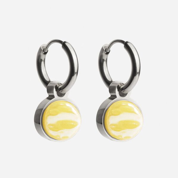 ALEXASCHA Silber Creolen mit Anhänger | Mix & Match von ALEXASCHA