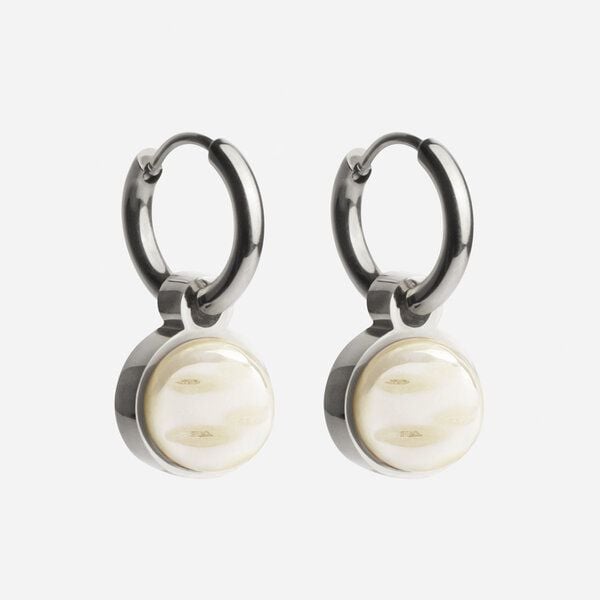 ALEXASCHA Silber Creolen mit Anhänger | Mix & Match von ALEXASCHA