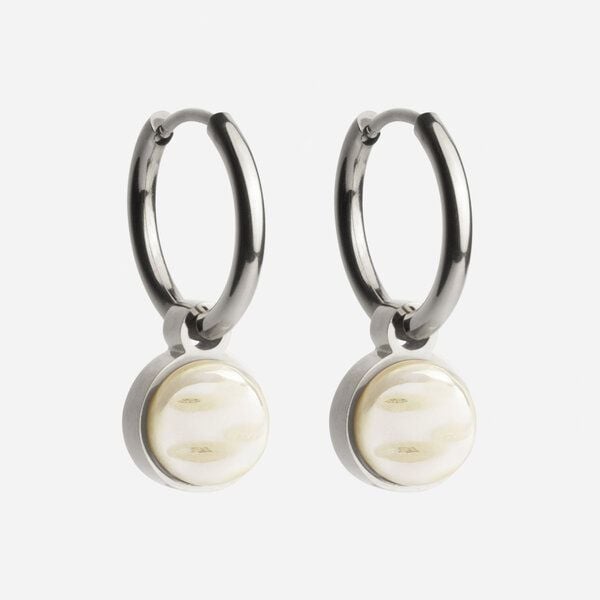 ALEXASCHA Silber Creolen mit Anhänger | Mix & Match von ALEXASCHA