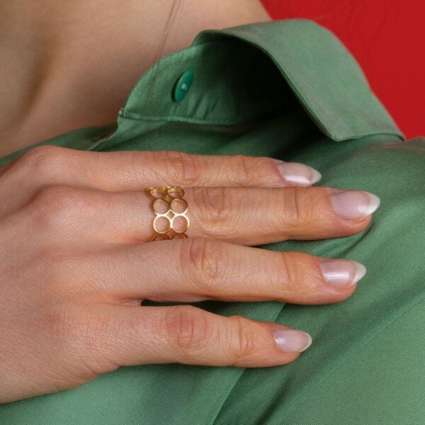ALEXASCHA Verstellbarer Ring | gold, silber, roségold | AVA von ALEXASCHA