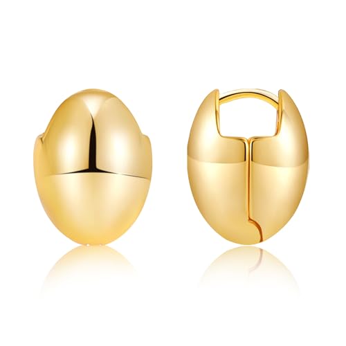 ALEXCRAFT 14K Chunky Ohrringe Gold Creolen Klein Goldene Ohrringe Damen Geschenk für Frauen Freundin Mama Mädchen ALEXCRAFT 14K Chunky Ohrringe Gold Creolen Klein Goldene Ohrringe Damen Geschenk für Frauen Freundin Mama Mädchen von ALEXCRAFT