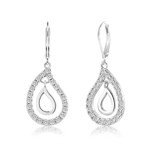 ALEXCRAFT Ohrringe Silber 925 Hängend Post Ohrringe Silber 925 Creolen Mit Zirkonia Silver Earring Women Hoops Lange Zirkonia Silber Boho Silver Dangle Earrings Glitzer Vintage Strass ALEXCRAFT Ohrringe Silber 925 Hängend Post Ohrringe Silber 925 Creolen Mit Zirkonia Silver Earring Women Hoops Lange Zirkonia Silber Boho Silver Dangle Earrings Glitzer Vintage Strass von ALEXCRAFT