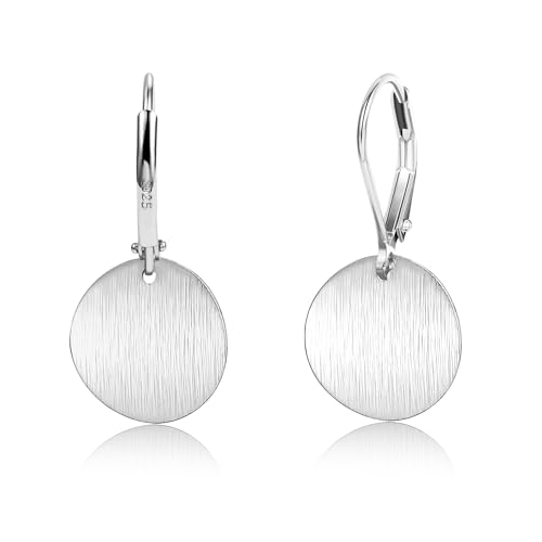 ALEXCRAFT Leaveback Drop Ohrringe Silber 925 Hängend Creolen Damen Klein Silver Dangle Earrings for Women für Frauen Freundin Mama ALEXCRAFT Leaveback Drop Ohrringe Silber 925 Hängend Creolen Damen Klein Silver Dangle Earrings for Women für Frauen Freundin Mama von ALEXCRAFT