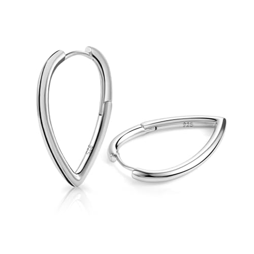 ALEXCRAFT Statement Ohrringe Silber 925 Creolen Damen Silver Hoop Earrings Geschenk für Frauen Freundin Mama Mädchen ALEXCRAFT Statement Ohrringe Silber 925 Creolen Damen Silver Hoop Earrings Geschenk für Frauen Freundin Mama Mädchen von ALEXCRAFT