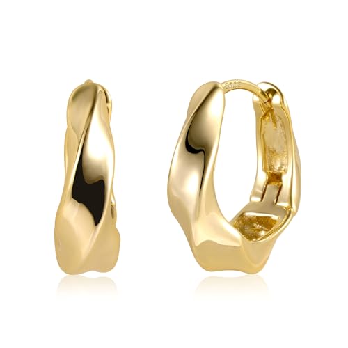 Gold Ohrringe Klobige Creolen Damen, Kleine Gedrehte Creolen Ohrringe Hypoallergen Sterling Silber Ohrringe Kleine Dicke Ovale Gedrehte Creolen Huggie Klobige Creolen Ohrringe Damen Mädchen Gold Ohrringe Klobige Creolen Damen, Kleine Gedrehte Creolen Ohrringe Hypoallergen Sterling Silber Ohrringe Kleine Dicke Ovale Gedrehte Creolen Huggie Klobige Creolen Ohrringe Damen Mädchen von ALEXCRAFT