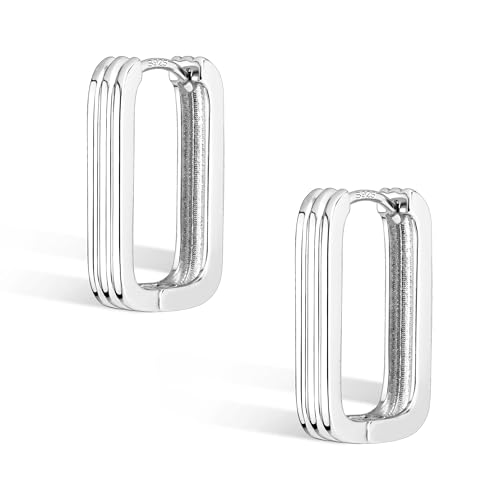 Silber 925 Ohrringe Damen, Kleine Eckig Creolen Ohrringe Hypoallergen Silberne Geometrische Ohrringe Kleine Ohrringe Eckig Leichte Kleine Quadratische Creolen Silber Huggie Ohrringe Mädchen Silber 925 Ohrringe Damen, Kleine Eckig Creolen Ohrringe Hypoallergen Silberne Geometrische Ohrringe Kleine Ohrringe Eckig Leichte Kleine Quadratische Creolen Silber Huggie Ohrringe Mädchen von ALEXCRAFT