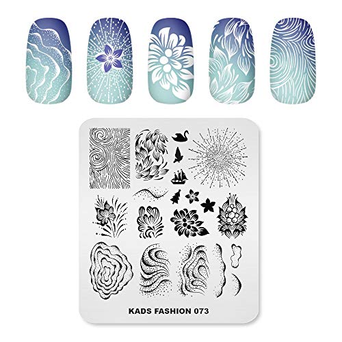 Alexnailart Nail Stempel platten Nagel Stamping Schablone Vorlagen Nagel TattooNageldesign Maniküre Druck Werkzeug (FA073) von ALEXNAILART