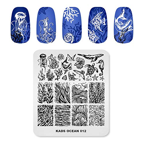 Alexnailart Nail Stempel platten Nagel Stamping Schablone Vorlagen Nagel TattooNageldesign Maniküre Druck Werkzeug (OC012) von ALEXNAILART