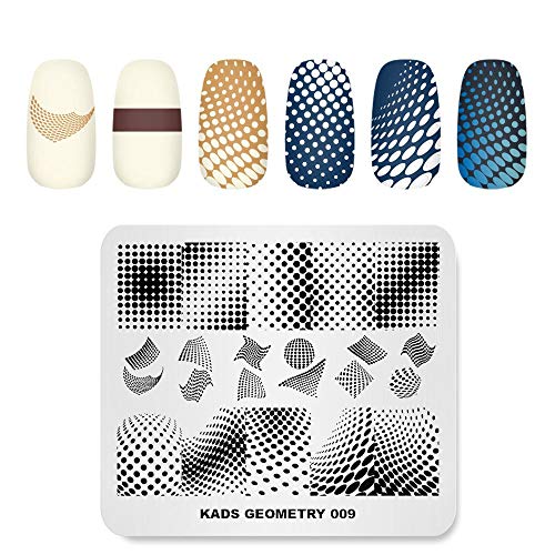 Alexnailart Nagel Bild stempel Schablone 3D Geometrie Punkt Stempeln Teller Maniküre Druck Werkzeug von ALEXNAILART