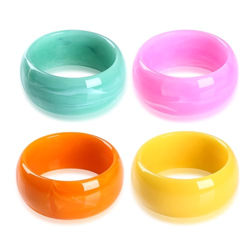 ALEXTINA Große Acryl-Armreifen für Damen, bunt, geometrisch, klobig, Harz-Armreif-Set, breite Kuppelform, Armreif, Acrylharz, modischer Urlaubsschmuck für den täglichen Gebrauch, 4 Stück, 7.87 inches ALEXTINA Große Acryl-Armreifen für Damen, bunt, geometrisch, klobig, Harz-Armreif-Set, breite Kuppelform, Armreif, Acrylharz, modischer Urlaubsschmuck für den täglichen Gebrauch, 4 Stück, 7.87 inches von ALEXTINA