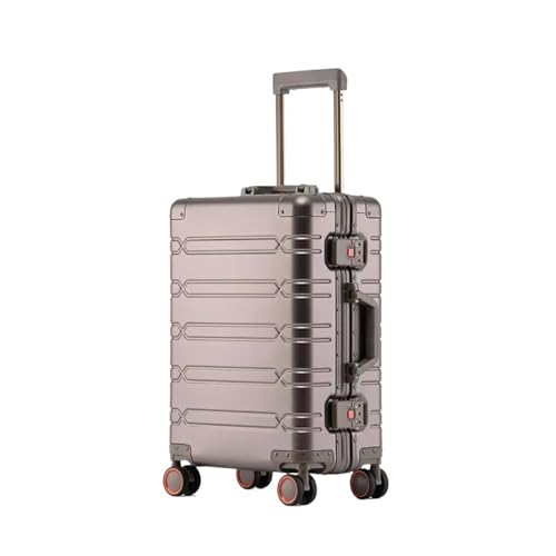 ALEjon 20" Herren-Trolley aus Aluminium-Magnesium-Legierung mit Rollgepäck in elegantem Design von ALEjon