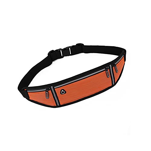 ALEjon Fanny Pack Laufgürtel Sportgürteltasche für Männer und Frauen, multifunktionaler wasserdichter Kleiner Gürtel für den Außenbereich, Handytasche mit großem Fassungsvermögen (Farbe: Orange) von ALEjon