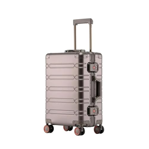 ALEjon Herren-Reisegepäck aus Aluminium-Magnesium-Legierung mit Rollen – 29 Zoll von ALEjon