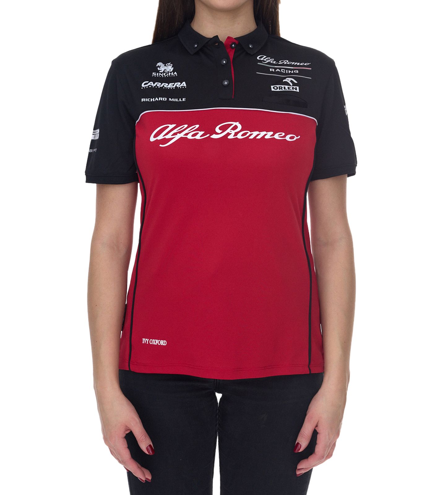 ALFA ROMEO Damen Polo-Shirt Freizeit-Shirt Kurzarm-Shirt ARR_RTCPOW21 Rot/Schwarz ALFA ROMEO Damen Polo-Shirt Freizeit-Shirt Kurzarm-Shirt ARR_RTCPOW21 Rot/Schwarz von ALFA ROMEO
