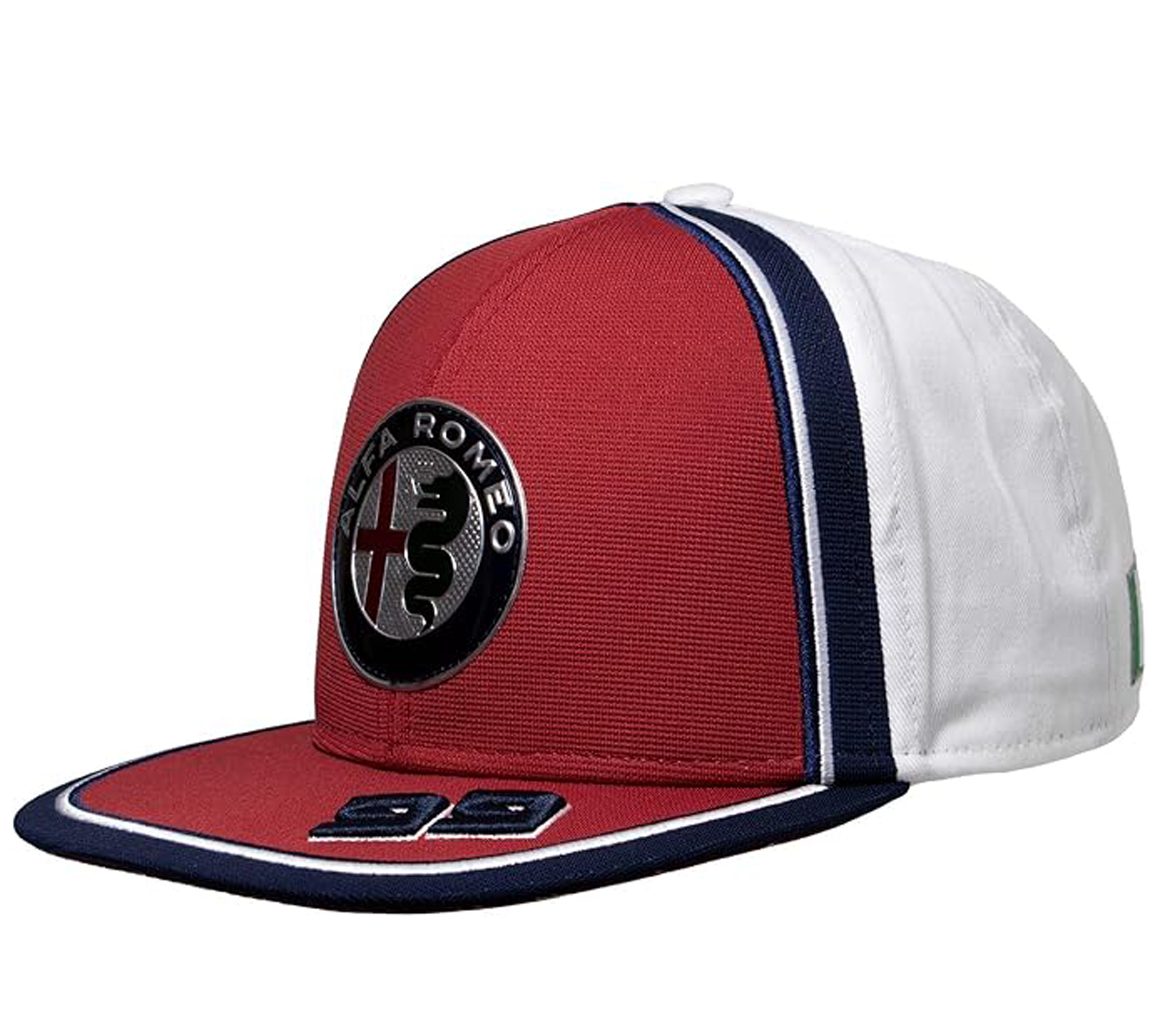 ALFA ROMEO F1 Antonio Giovinazzi Base-Cap Saison 2020 Damen und Herren Baumwoll-Cap Formel 1 AFRCPG32 Dunkelblau/Rot/Weiß von ALFA ROMEO