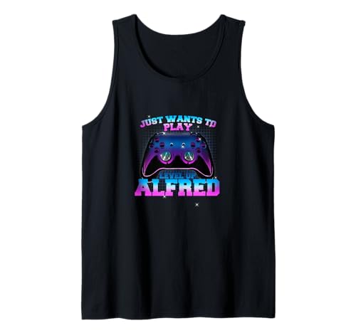 Herren ALFRED - LEVEL UP mit Controller: WILL NUR SPIELEN Tank Top Herren ALFRED - LEVEL UP mit Controller: WILL NUR SPIELEN Tank Top von ALFRED Sohn Enkel Geburtstag Geschenkideen