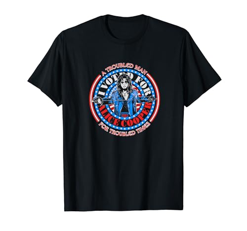 ALICE COOPER – Presidential Sword T-Shirt Schwarz Unisex-Erwachsene, Unisex-Kinder Kurzarm Klassisch geschnitten, doppelt genähter Saum S von ALICE COOPER