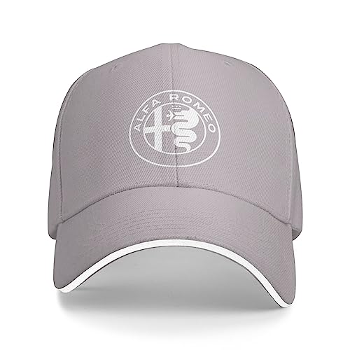 ALIEDA Baseball Cap Herren Snapback Cap für Herren Damen Unisex für Alfa Romeo Giulietta Stelvio 159 156 157 166 147 GT 4C Mito Giulia Brera Baseball Caps für Herren Autofans Hüte,D von ALIEDA