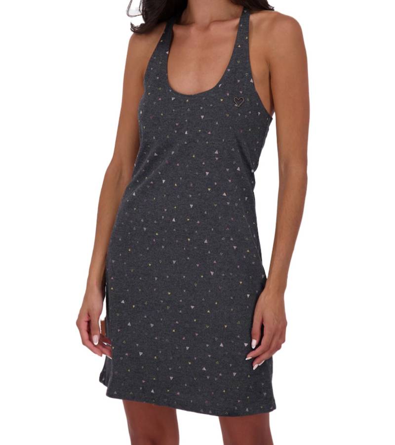 ALIFE AND KICKIN AdeleAK Damen Mini-Kleid stylisches Baumwoll-Kleid Sommer-Kleid 89241441 Anthrazit von ALIFE AND KICKIN