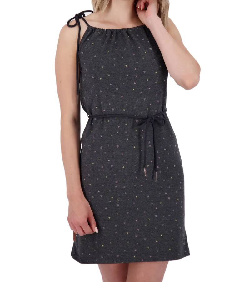 ALIFE AND KICKIN MarleneAK Damen Mini-Kleid mit Spaghettiträger Freizeit-Kleid Sommer-Kleid 31457910 Anthrazit von ALIFE AND KICKIN