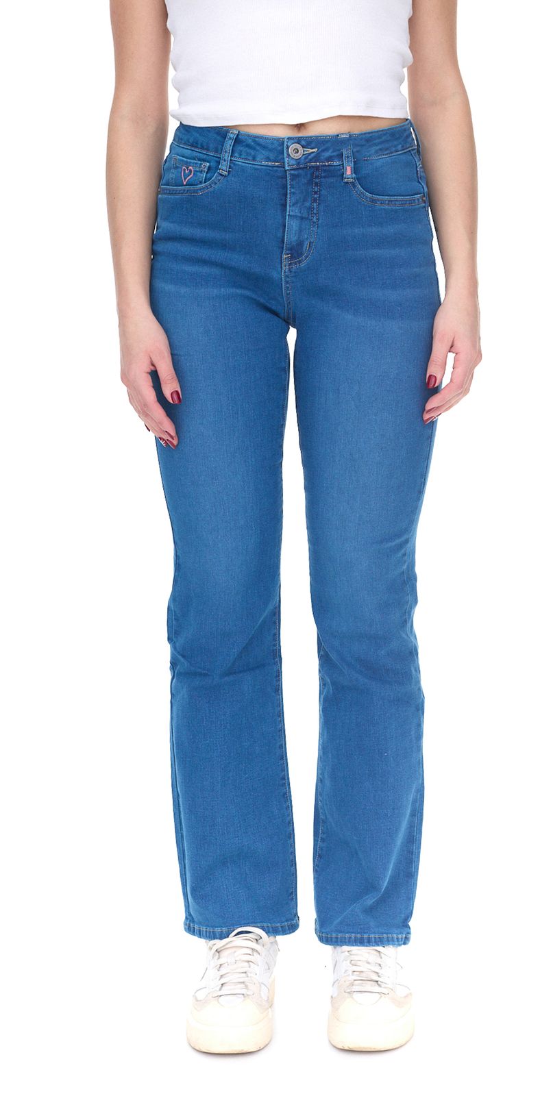 ALIFE AND KICKIN NualaAK Damen High Waist Jeans Baumwoll-Hose Bootcut Hose 84197728 Blau von ALIFE AND KICKIN